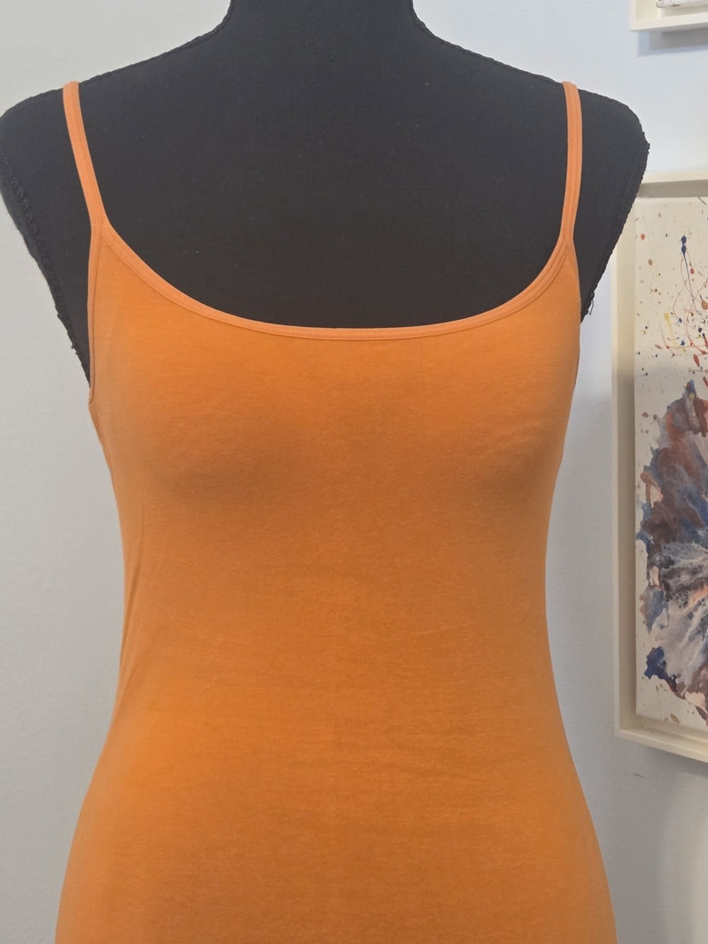 Uniqlo Orange Spaghetti Strap Camisole